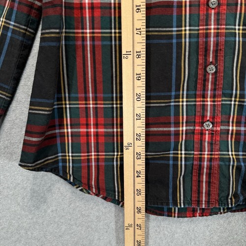 J.CREW Perfect Button Down Shirt Tartan Plaid Dressy Cotton Women’s 4T 4 Tall - Picture 11 of 12