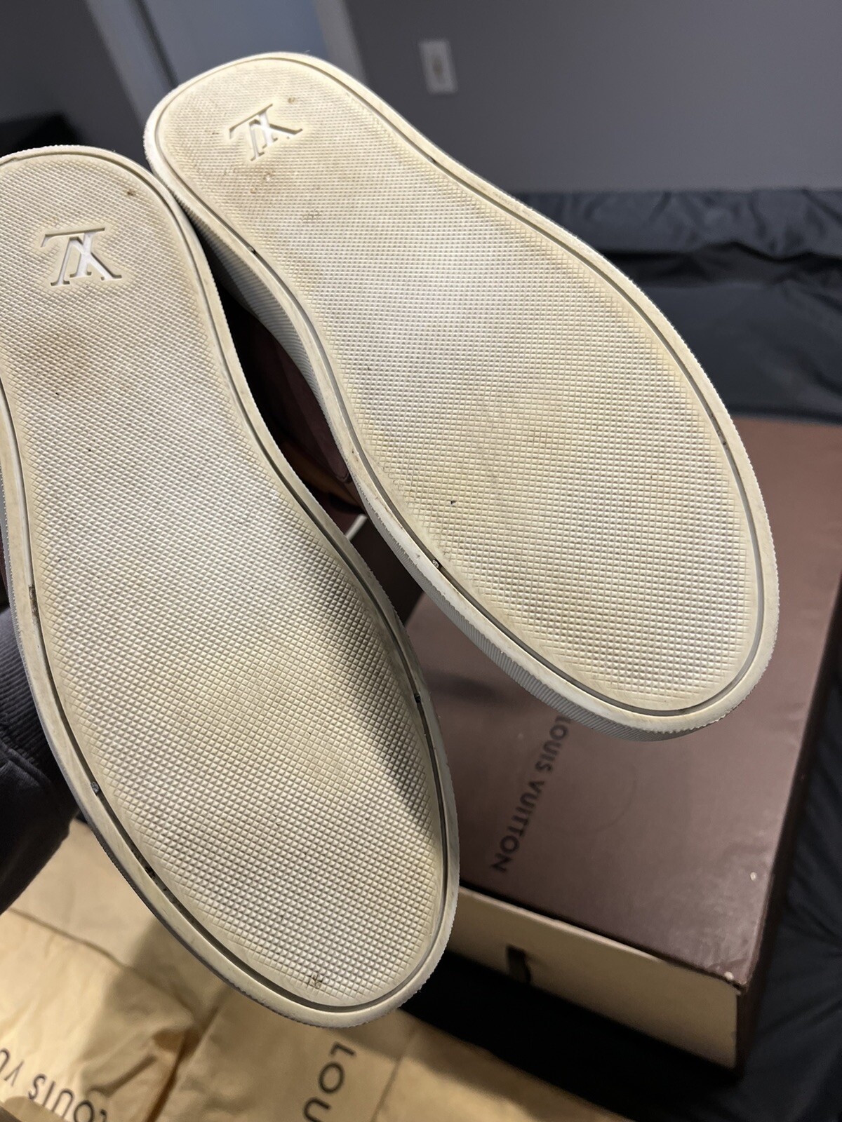 LV KANYE WEST Patchwork, Creme Don, Anthracites. 3 pairs. BEST PRICE on ebay!!! image 6
