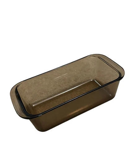 Vintage PYREX Genuine 1.5 L 213 Amber Glass Bread Meat Loaf Baking Pan 9.5x5x4”