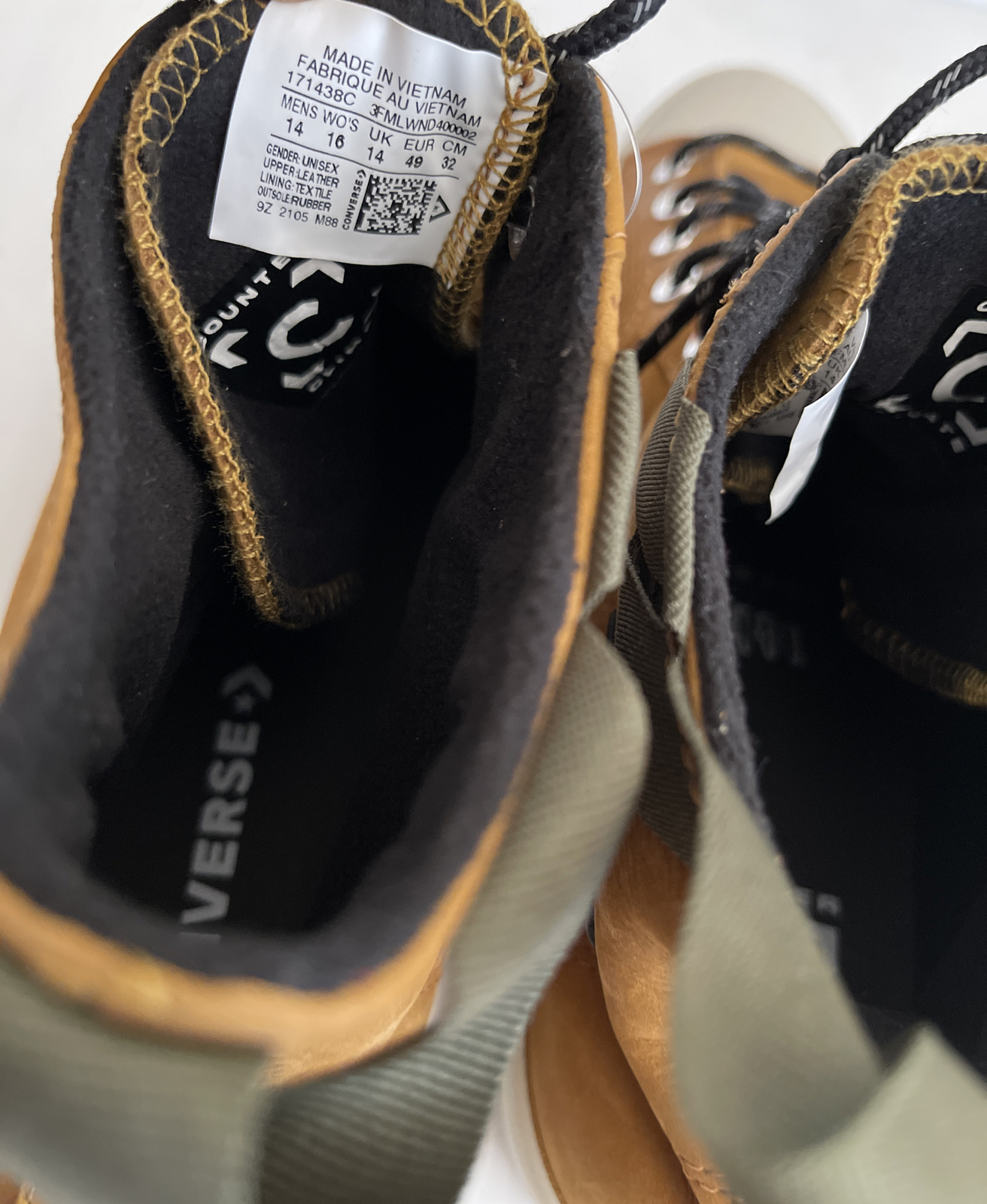 Converse Mens Cold Fusion Chuck 70 Explore WP Sneaker- 171438C - Wheat - 14  | eBay
