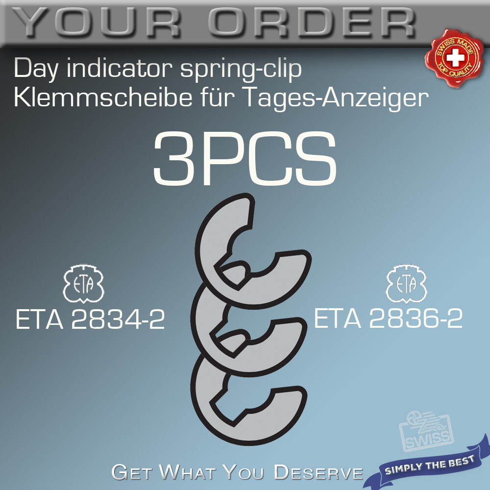 3 SET LANCETTA OROLOGIO SPADA MILITARE PER MOVIMENTO TUDOR - Foto 2