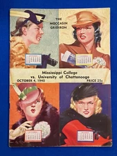 October 4 1940 Mississippi College vs University of Chattanooga Football Program
