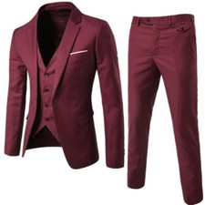 Men's Wedding 3 Piece Coat pants Vest Suits Blazer Dress Formal Party Dinner Sz