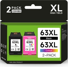 63-XL Ink Cartridge for HP 63XL Envy 4516 4520 4522 OfficeJet 3830 4650 5255 Lot