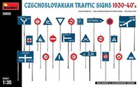 Miniart 35655 1:35 Czechoslovakian Traffic Signs 1930-40'S Plastic Model Ki