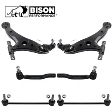 Bison Performance 6pc Front Control Arm Sway Bar Tie Rod Kit For Avalon Camry