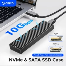 ORICO M.2 NVMe/SATA SSD Enclosure 10Gbps M2 Case for SSD 2230/2242/2260/2280 4TB