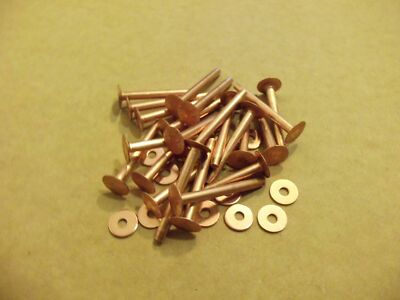 Copper Rivets & Burrs 1 1/4'' 9 Gauge SCA (1 Pound)