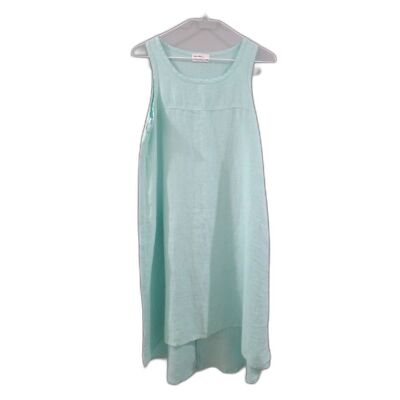 long green linen dress The Linen V-Neck Maxi Dress main image 1