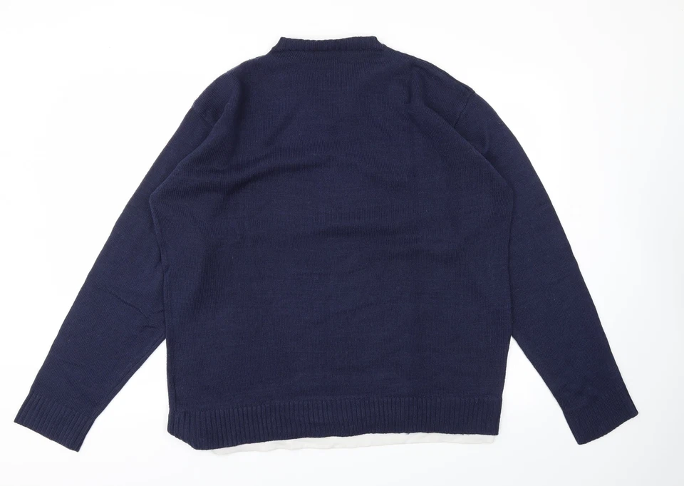 Sudadera GG para hombre azul acrílico talla XL Foto 2 de 4