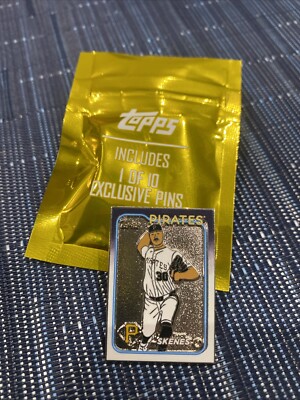 Paul Skenes 2024 Topps Update Superbox Exclusive Collector's Enamel Pin Rookie
