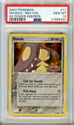 PSA 10 GEM MINT Pokemon MAWILE Reverse Holo Rare 2007 ex Power