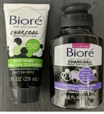 Biore Charcoal Cleansing Micellr Water Charcoal Pore Cleanser Travel sizes