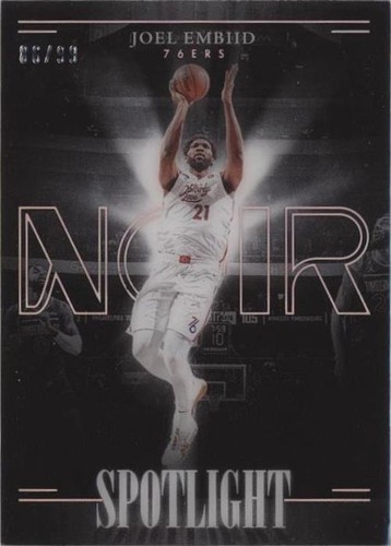 Joel Embiid 2023-24 Panini Noir Jumbo Materials Jersey Patch /99