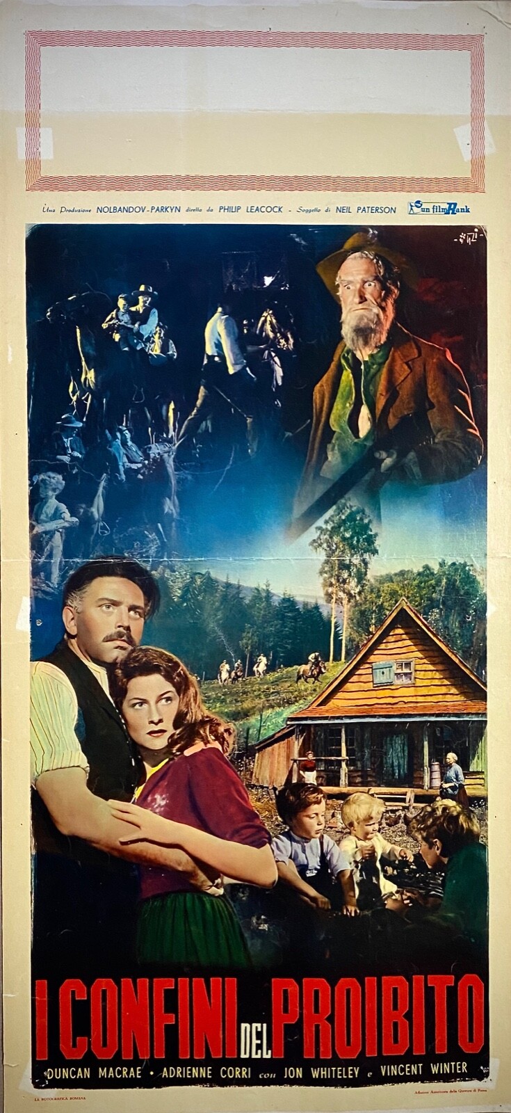 Locandina originale film I confini del proibito (1953) - Regia di Philip Leacock