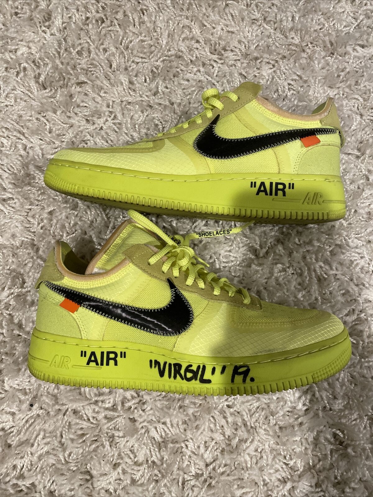 suerte borde Ruina 🔥🔥NIKE X OFF WHITE THE TEN AIR FORCE ONE 1 LOW VOLT SIZE 9 AO4606 700  VIRGIL 191888845224 | eBay