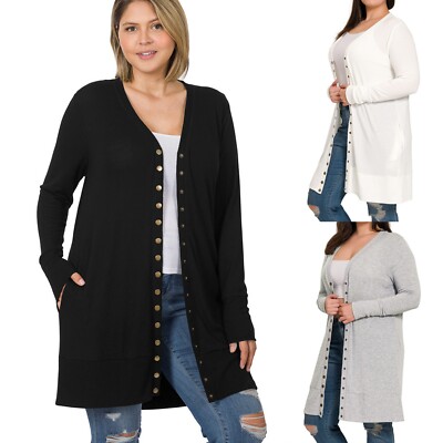 Pull Cardigan Femme Taille 2X Gris - Marque Indigo - Neuf Sans étiquettes