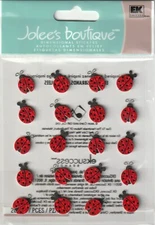 Jolee's Boutique 3D Stickers Foil/Mylar LADY BUGS REPEATS 89120 Fast FREE Ship!
