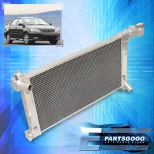 For 03-08 Toyota Corolla E120 1.8L I4 2-Row Performance Full Aluminum Radiator
