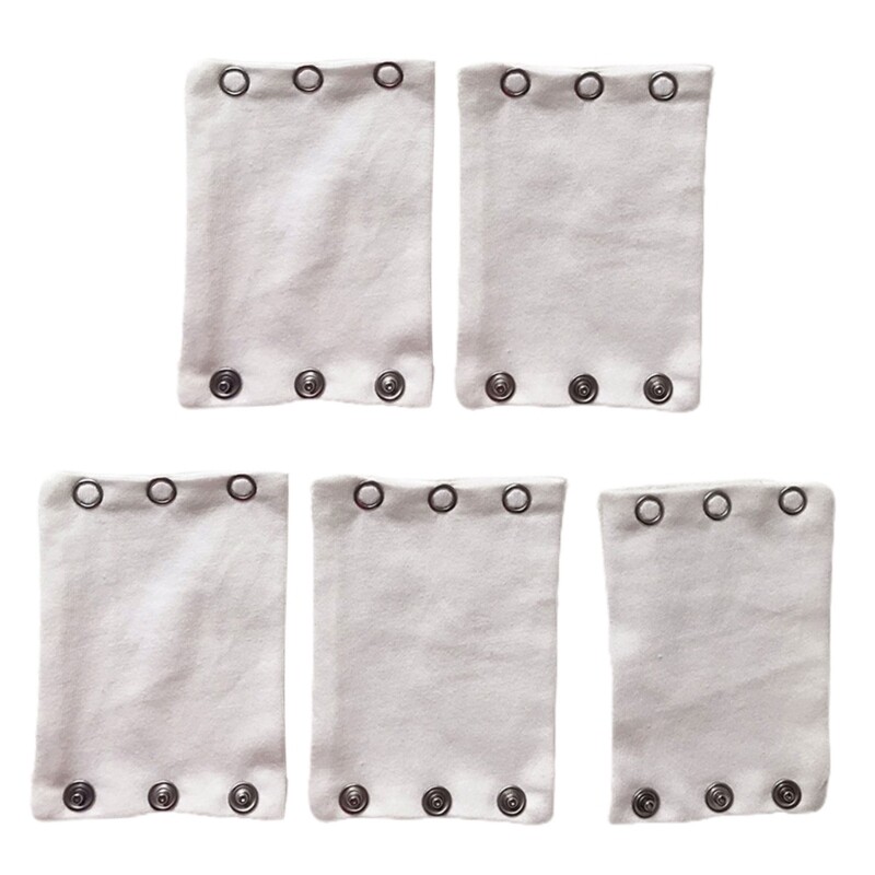 5Pcs Romper Crotch Partner Cotton Extenders Boys Girls Bodysuit