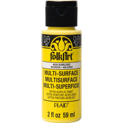 FolkArt MULTI SURFACE acrylic crafters paint - 2oz 59ml SATIN or METALLIC paint - Picture 31 of 111