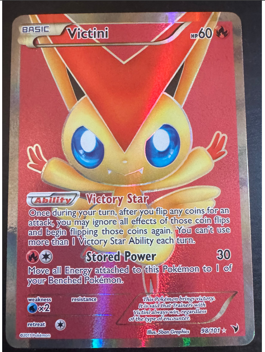 Victini (98 Full Art) 98 / 101 Noble Victories Holo