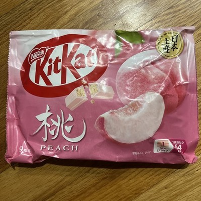Nestle KitKat Peach White Chocolate 9 Bars Japanese Limited Flavor From Japan