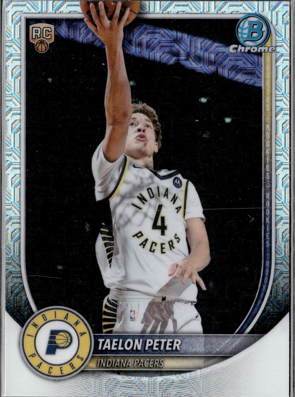 2025 Bowman Chrome Mojo Taelon Peter RC Rookie #BCV-50 Pacers
