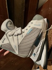 Tempish Schlittschuh Damen Größe 39 Weiß-blau mit Kufenschutz Top Zustand