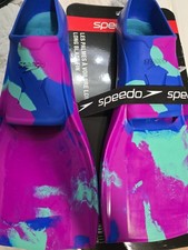 Adult Speedo Sz-Extra Small, Long Blade Fins, Aqua/Blue/Purple Camo