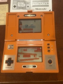Excellent Nintendo DONKEY KONG DK-52 Game & Watch Multi Screen 1982 CIB Tested 