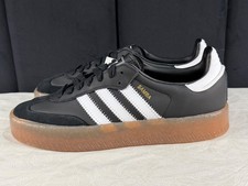 adidas Sambae W Women's 7.5 Black White Gum Sole Sneakers JI1350 NEW