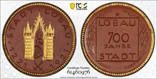 1921 Germany Weimar Republic Notgeld Porcelain Medal PCGS MS 65 W/ Trueviews