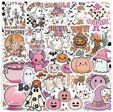 100 Styles, 200 Pcs Halloween Ghost Funny Spooky Stickers
