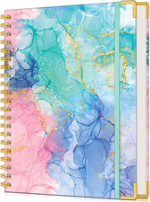 Lined Spiral Notebook Journal for Women, 150 Pages Cute Notebooks 5.75  X 8.38  ,