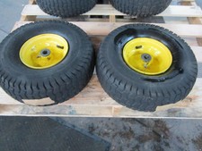 John Deere L100 Front Wheels Rims Tires 15x6.00-6 Pair Set
