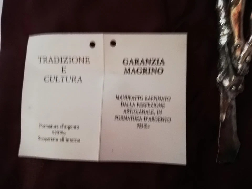 crocifisso in argento 925 alto 25 cm garanzia Magrino - Immagine 2 di 4