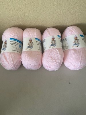 4 Loops And Threads Snuggly Wuggly Baby Yarn Pink Rose #101  446 Yrds