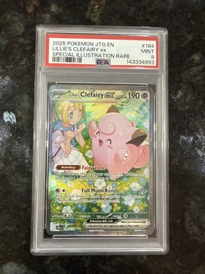 ポケモンカードゲーム Lillie's Clefairy ex #173 Ultra Rare Pokémon TCG Lillie's Clefairy EX Holo Ultra Rare Card 173/159 PSA