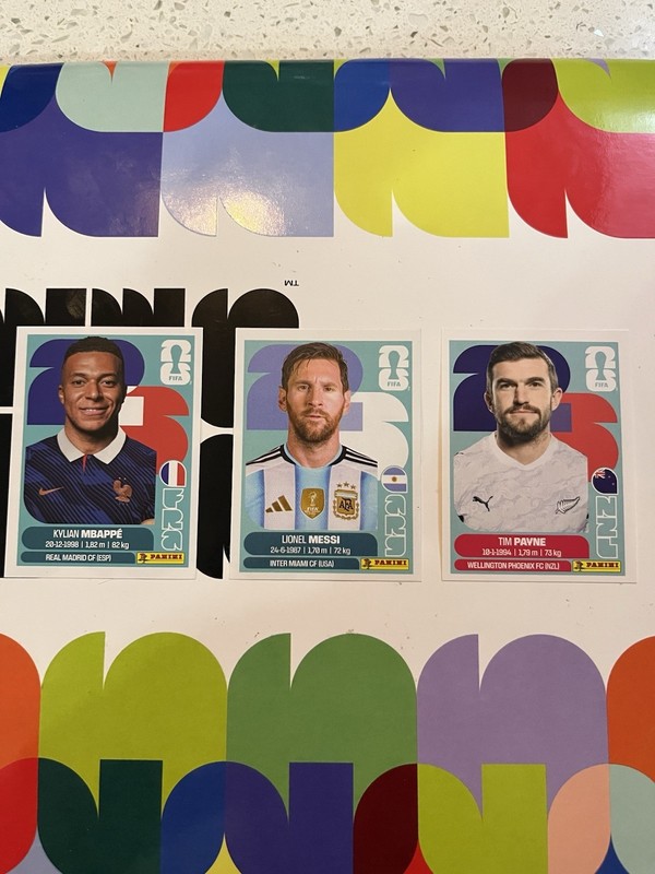 Panini FIFA World Class 2026 Soccer Card Lot (3) Mbappé Messi Tim Payne