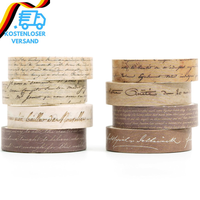 Yubx 8 Rollen Weinlese Washi Tape Set, Retro Masking Tape Dekoratives Klebeband