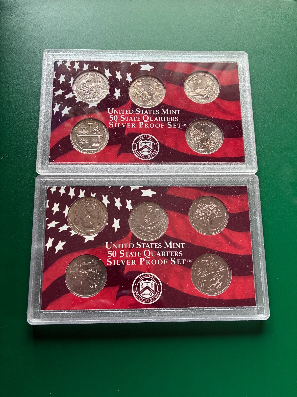 2019-2020 WEST POINT-W-  NATIONAL PARK QUARTERS- COMPLETE BU UNC SET-10 COINS