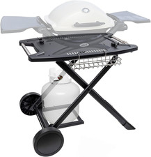 Portable Cart for Weber Q1200, Q1000, Q2200, Q2000, Q2400, Folding Cart for Outd