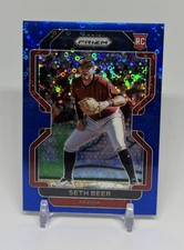 2022 Panini Prizm - Seth Beer #25 Blue Donut Circle Prizm /199 (RC)