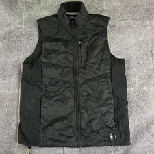 Men's Smartwool Smartloft X 60 Insulated Black Full Zip Up Vest Jacket Sz Large