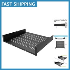 Universal 2U Server Rack Shelf - 16 Inch Deep Cantilever Tray for Equipment