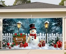 Schneemann Weihnachtsgeschenk Garage Tür Ban...