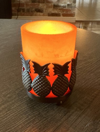 Pineapple Metal Footed Candle Holder Made In India 3.25 Inch Tall - Picture 7 of 7
