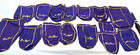 Crown Royal Lot Purple Drawstring Bags/Pouches Assorted Sizes Gold Trim — photo 1