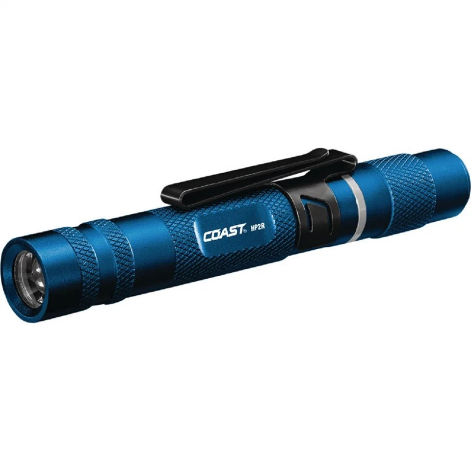 COAST Products HP2R 280 Lumen Rechargeable Penlight with Twist Focus - Blue